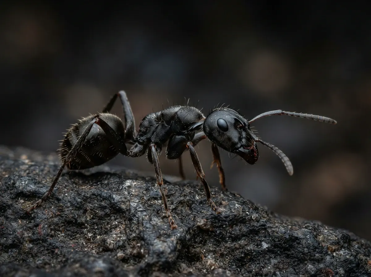 Close-up of an ant