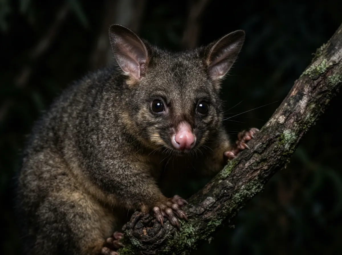 Close-up of a possum