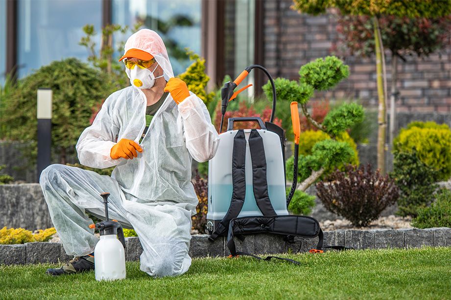 TCB Pest Control technician on site